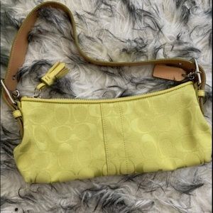 Lime Green Coach Purse